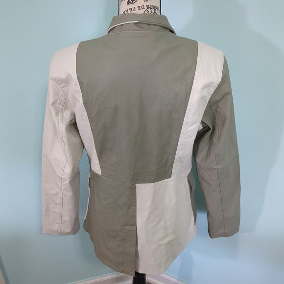 Women's Nike Jordan Classics Capsule 2.0 Faux Leather Jacket small new w… - Picture 2 of 6